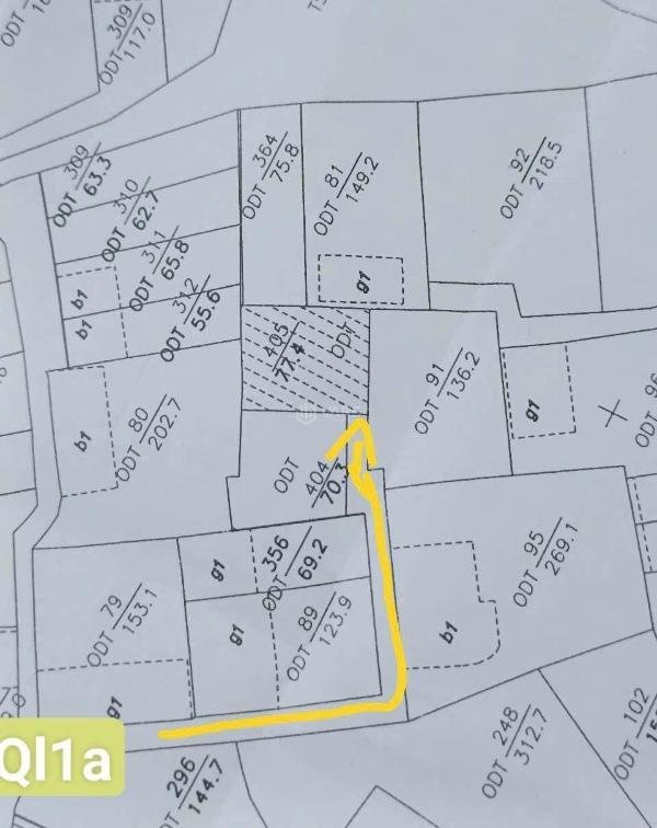 Bán 77m2 đất thổ cư hoà đình tặng nhà cấp 4 🏬 giá 3,6 tỷ