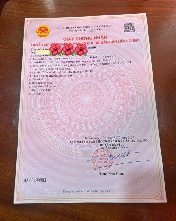 Bán Đất nền riêng lẻ 400m²