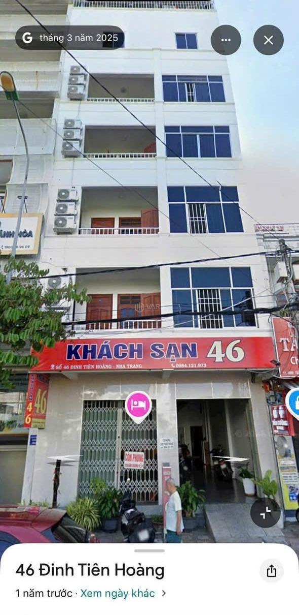 Bán khách sạn 27 phòng có thang máy mặt tiền đường đinh tiên hoàng nt giá 36 👍 tỷ