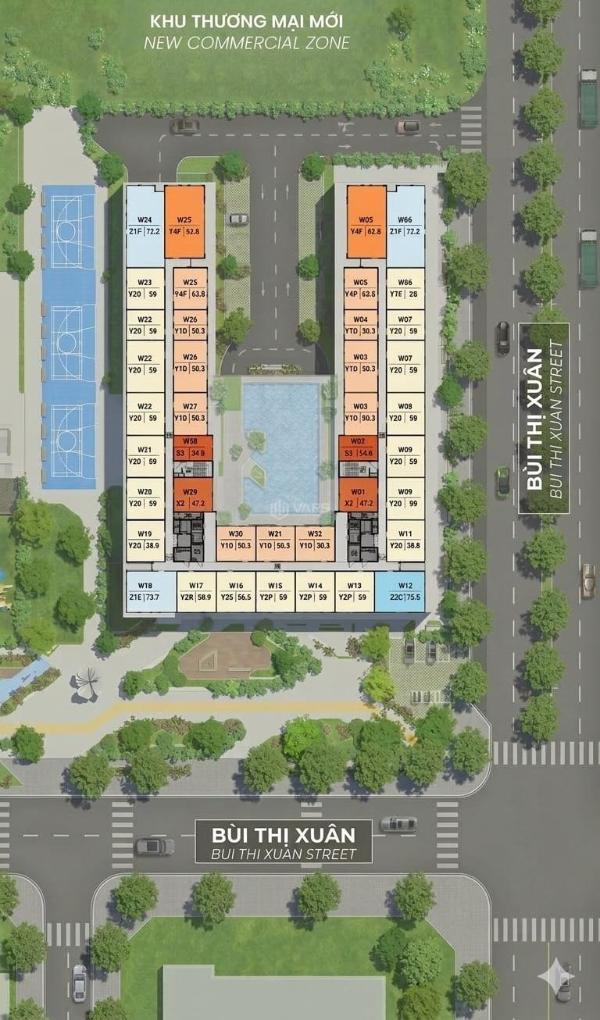 Bán căn 🏢 hộ chung cư 55m2 - giá 2.25 tỷ - 2pn1wc nằm ngay tại aeon mall