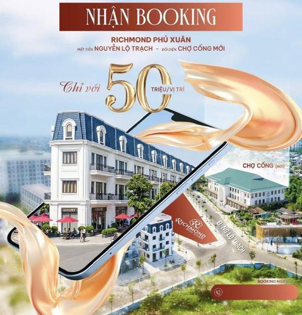50 triệu giữ chỗ shophouse nguyễn 🏣 lộ trạch