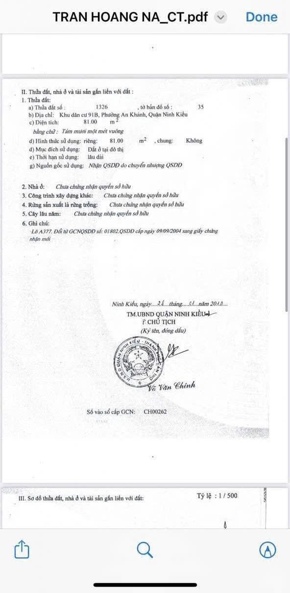 Hàng hiếm bán nền mt đường trần hoàng na , phường an khánh . giá 💥 rẽ