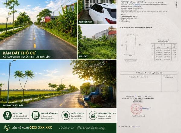 Cần bán 3 🏚️ suất đất mặt đường liền nhau