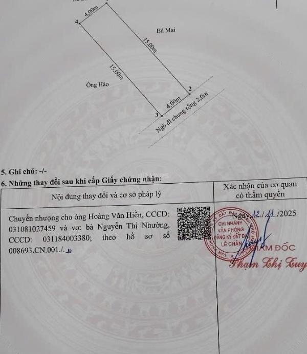Cần bán Nhà trong hẻm 60m²