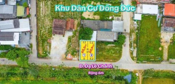 BÁN 2 🏢 LÔ LIỀN KỀ MẶT TIỀN ĐƯỜNG DẠ LÊ CHÁNH, PHƯỜNG VỸ DẠ, TP HUẾ, CHỈ 1,48 TỶ/LÔ