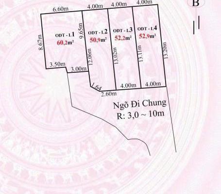 Bán 4 🏦 lô TDP 4A, Tân Dương, Thuỷ Nguyên, Hải Phòng