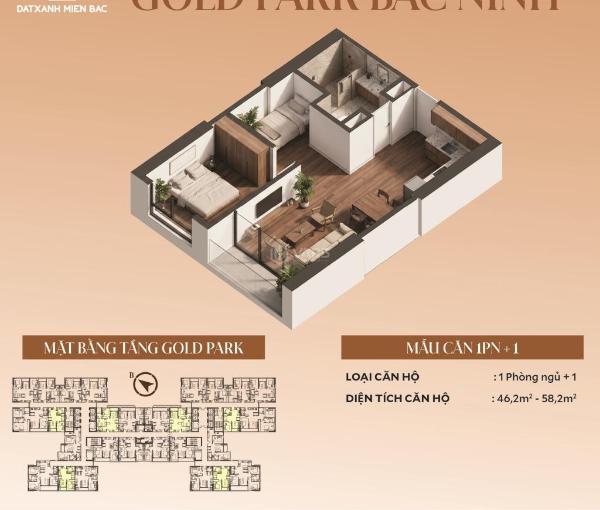 Cần bán Căn hộ chung cư 57m²