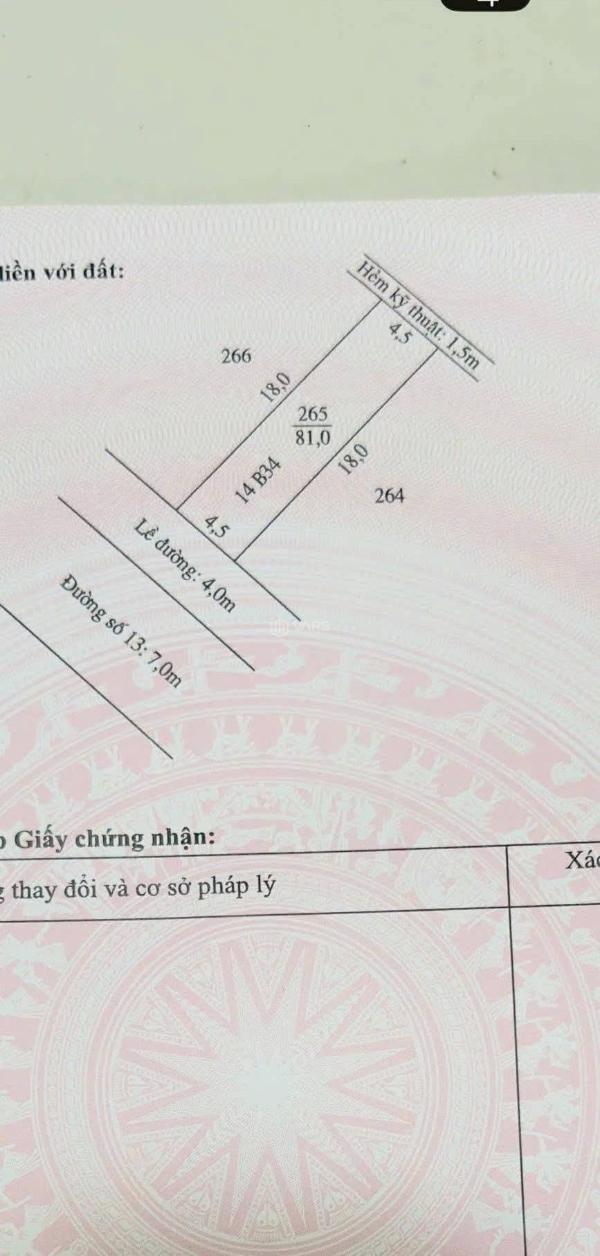 Bán Đất nền Dự án 162m²