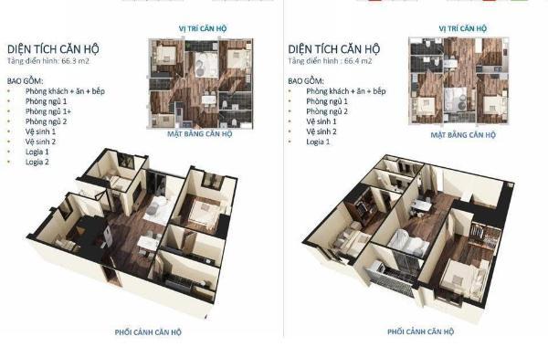 Chủ cần bán Căn hộ chung cư 66m²