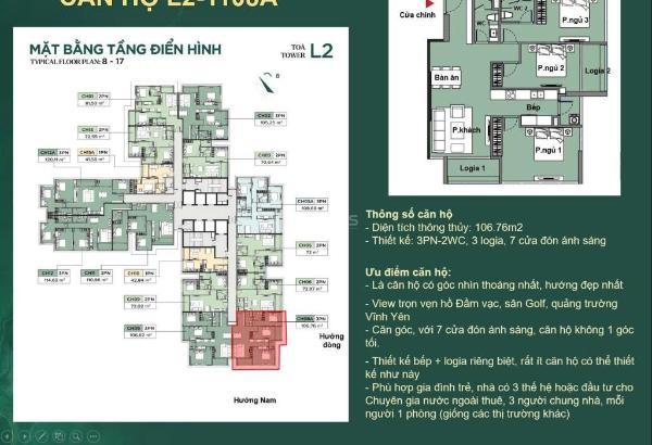 Căn 3pn hoa hậu view triệu đô tại luxora vĩnh 🏣 yên chỉ 1 căn duy nhất