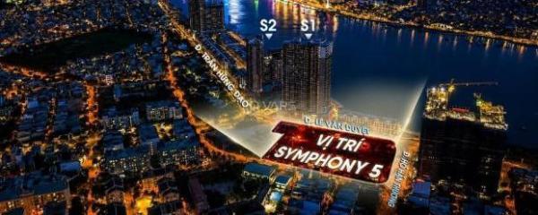 Giỏ hàng ngoại giao Symphony 5 mặt sông Hàn,1PN 45m²,pháp lý minh bạch, chiết khấu 🏣 lên 24%