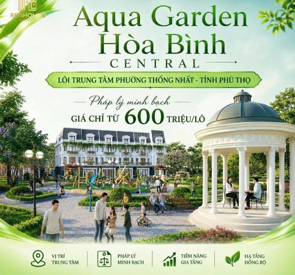 Cơ hội nhân đôi tài sản : 🌊 sở hữu ngay đất nền trung tâm hành chính aqua garden