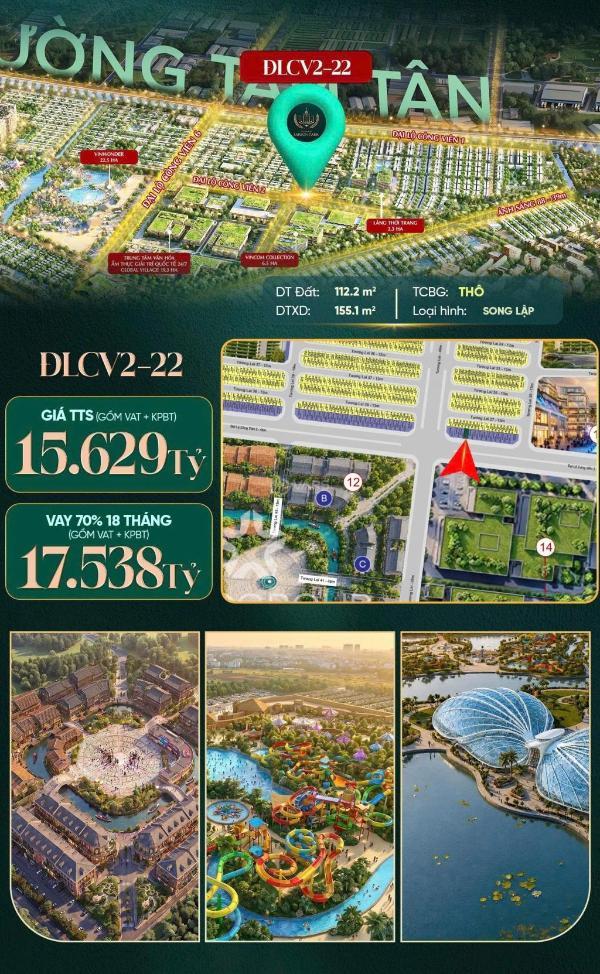 Nhà vinhomes hóc môn chỉ từ 6 tỷ/50m2 bt song lập 🏠 15 tỷ