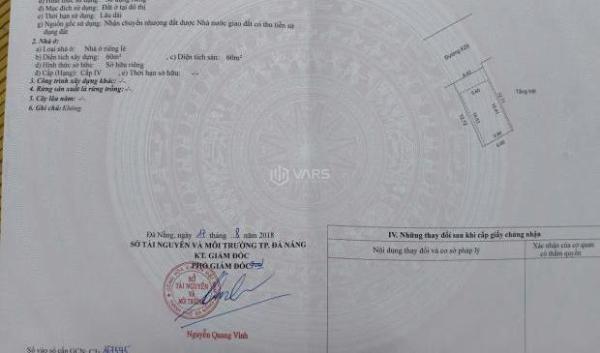 Bán lô MT đường ☘ K20 -Ngũ Hành Sơn, cạnh BV 600 giường. DT 83m2 nở hậu 6m6 giá 7ty8 có bớt