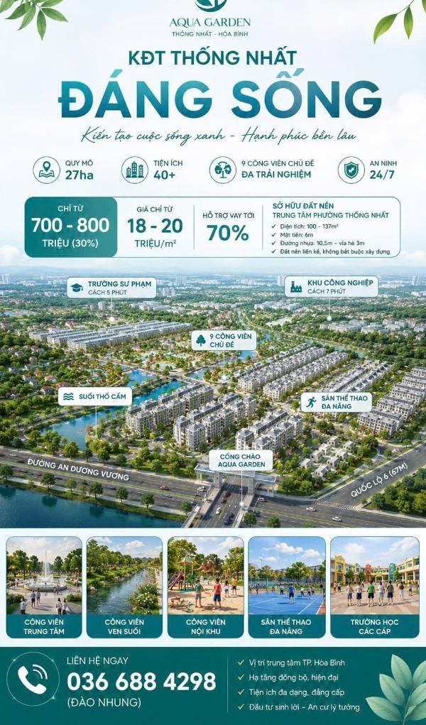 Aqua garden nơi đầu tư lí tưởng 🆘 , vị trí vàng , giao thông thuận lợi , kinh doan