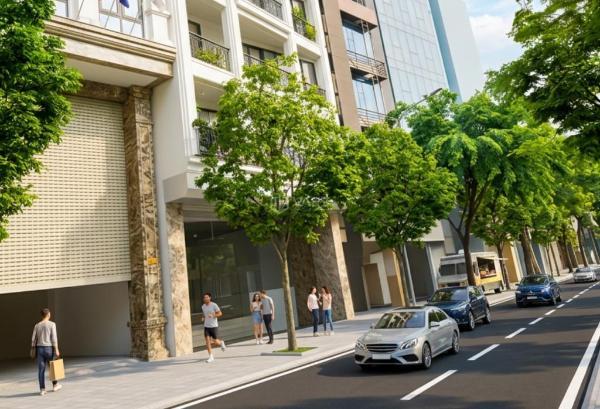 Bán gấp nhà mặt phố vũ tông 🏘️ phan, 76m² x6t, mt 5m, vỉa hè rộng, gần royal city