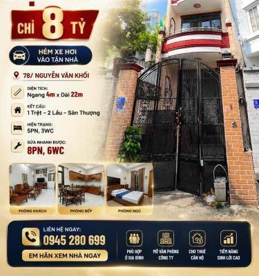 Chủ cần bán Nhà trong hẻm 78m²