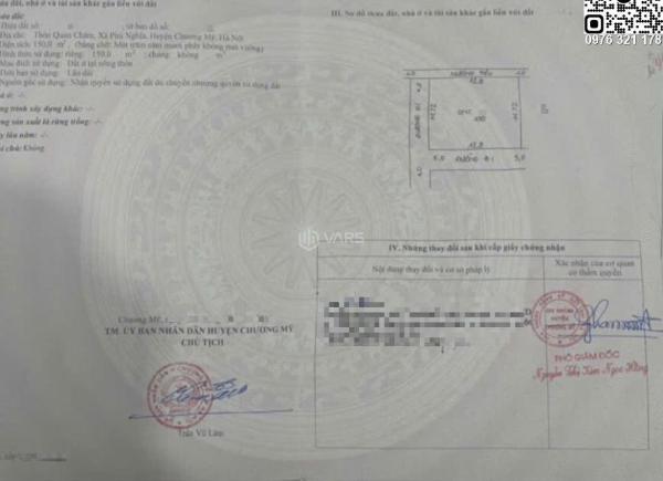 Bán đất lô góc 3 thoáng ô tô tránh, phú nghĩa 150m2 🔥 - tài chính nhỉnh 5 tỷ.