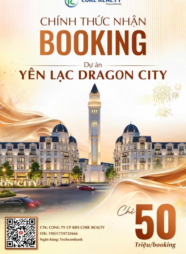 Yên lạc 🏬 dragon city chính thức nhận booking sở hữu vị trí trung tâm