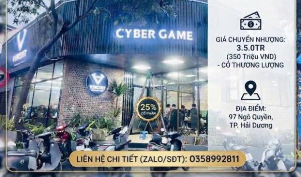 SANG NHƯỢNG GẤP 25% CỔ PHẦN QUÁN 🏚️ NET VINCENT – 97 NGÔ QUYỀN, HẢI DƯƠNG