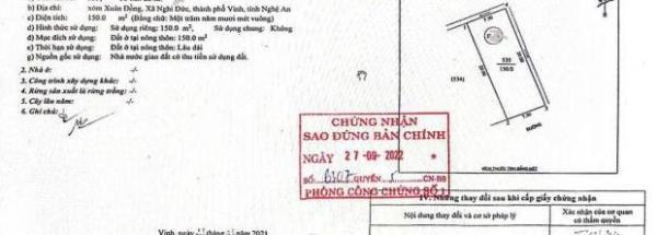Bán rẻ 150m2 đất Khu Tái Định Cư Xuân Đồng - 🏢 Nghi Đức