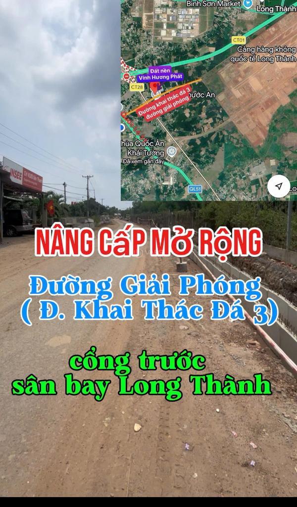 Bán gấp lô 5x22=110m2 dự án gần 🏦 khu thương mại dịch vụ tự do sân bay long thành