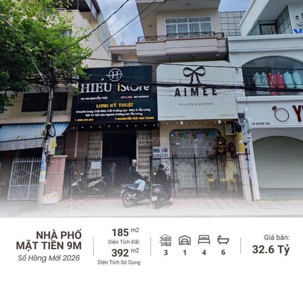Bán nhà phố mt 🏚️ 9m đường nguyễn trãi nha trang dtsd 392m2 sổ mới 2026