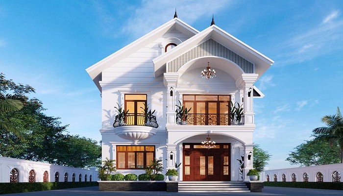 Tuyển chọn 20 mẫu biệt thự 2 tầng tân cổ điển đẹp nhất