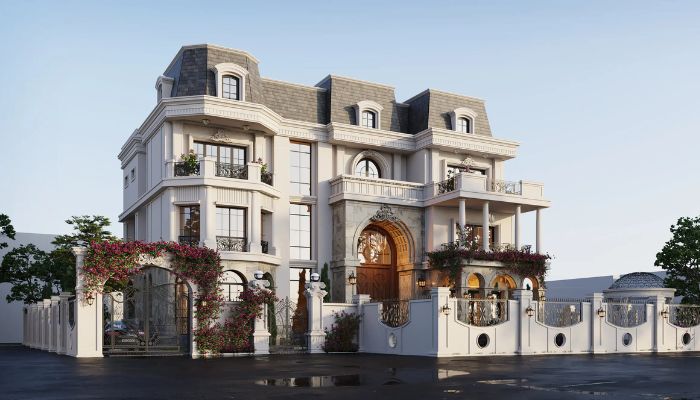 12 - Kiến trúc biệt thự phong cách tân cổ điển đẳng cấp