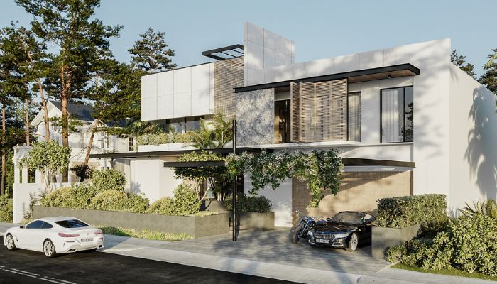 Biệt thự hiện đại chú trọng vào sự tối giản nhưng vẫn đảm bảo tiện nghi và sang trọng.