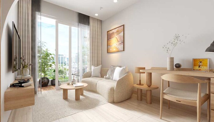 Mẫu thiết kế nội thất Wabi Sabi ánh sáng tự nhiên