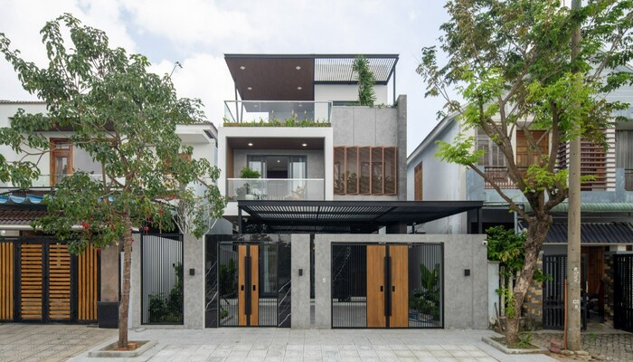 Mẫu nhà có sân thượng lớn