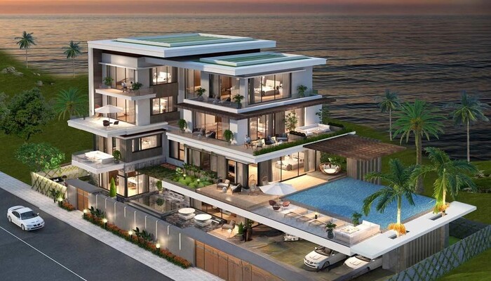 Biệt thự 4 tầng có bể bơi